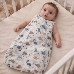 Anko Dino Print Sleep Sack 3–6M Neutral Zip Baby Sleep Bag